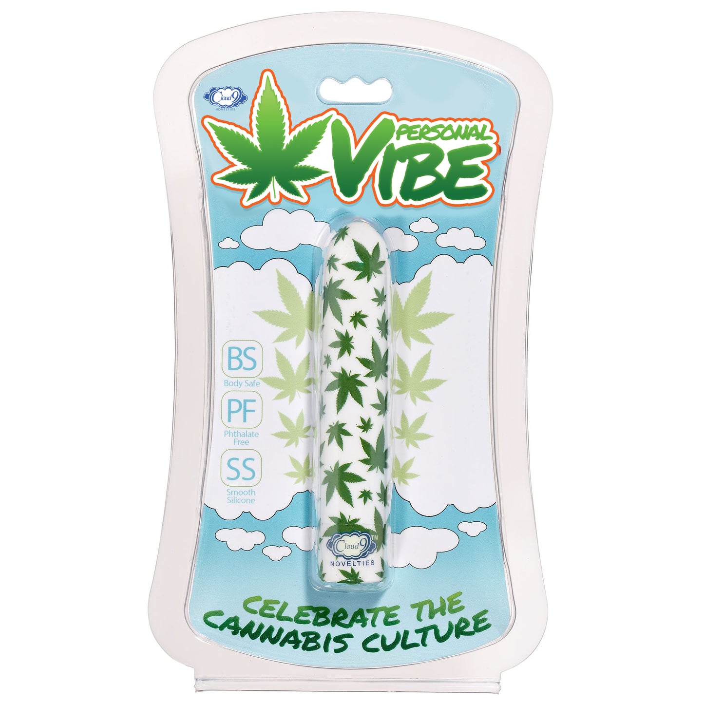 SLIM VIBE WHITE/CANNABIS LEAF