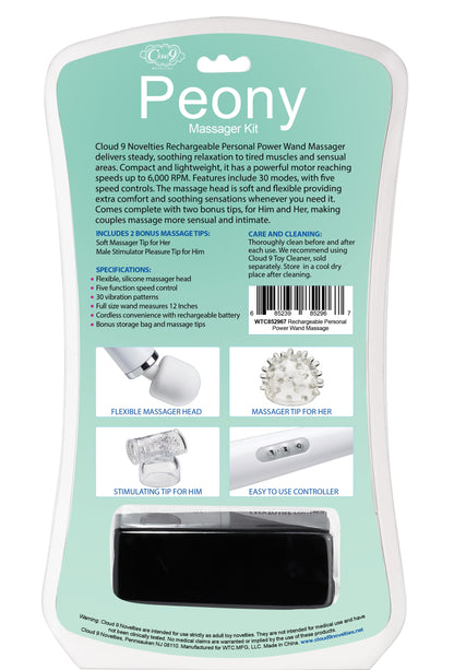 CLOUD 9 HEALTH & WELLNESS WAND KIT 30 FUNCTION WHITE