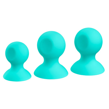 CLOUD 9 HEALTH & WELLNESS NIPPLE & CLITORAL MASSAGER SUCTION SET TEAL
