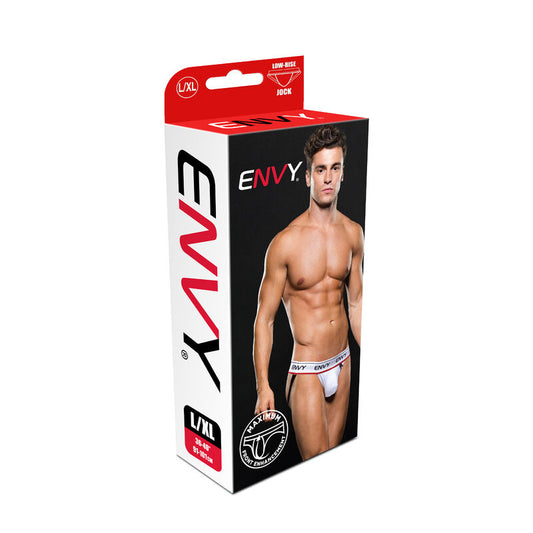 ENVY LOW-RISE JOCK WHITE L/XL