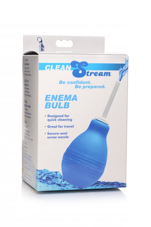 CLEANSTREAM ENEMA BULB BLUE