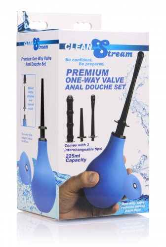CLEANSTREAM PREMIUM ONE-WAY VALVE ANAL DOUCHE SET