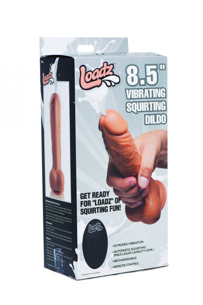 LOADZ 8.5IN VIBRATING DILDO SQUIRTING MEDIUM