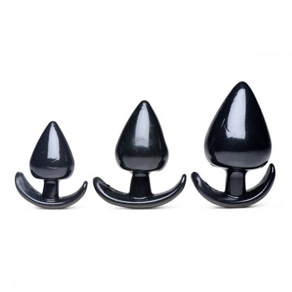 MASTER SERIES TRIPLE SPADES 3 PC ANAL PLUG SET