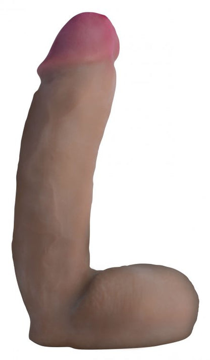 LOADZ 8IN DUAL DENSITY SQUIRTING DILDO DARK