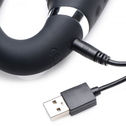 STRAP U MIGHTY RIDER 10X VIBRATING STRAPLESS STRAP-ON BLACK