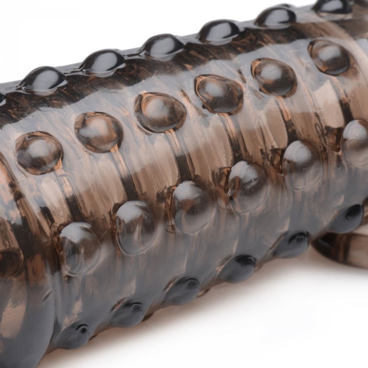 SIZE MATTERS 1.5IN PENIS ENHANCER SLEEVE SMOKE