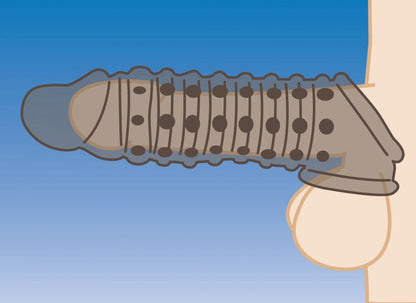 SIZE MATTERS 1.5IN PENIS ENHANCER SLEEVE SMOKE