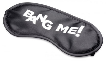 BANG! BACKDOOR ADVENTURE 3PC BUTT PLUG BULLET & BLINDFOLD KIT BLACK