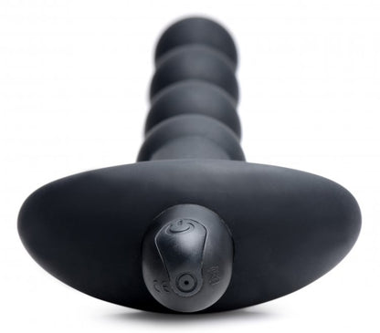BANG! VIBRATING SILICONE ANAL BEADS & REMOTE BLACK