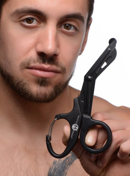 MASTER SERIES SNIP HEAVY DUTY BONDAGE SCISSORS W/ CLIP