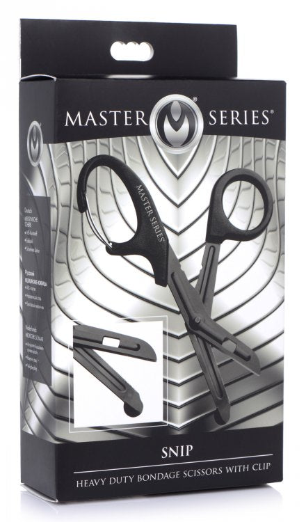MASTER SERIES SNIP HEAVY DUTY BONDAGE SCISSORS W/ CLIP