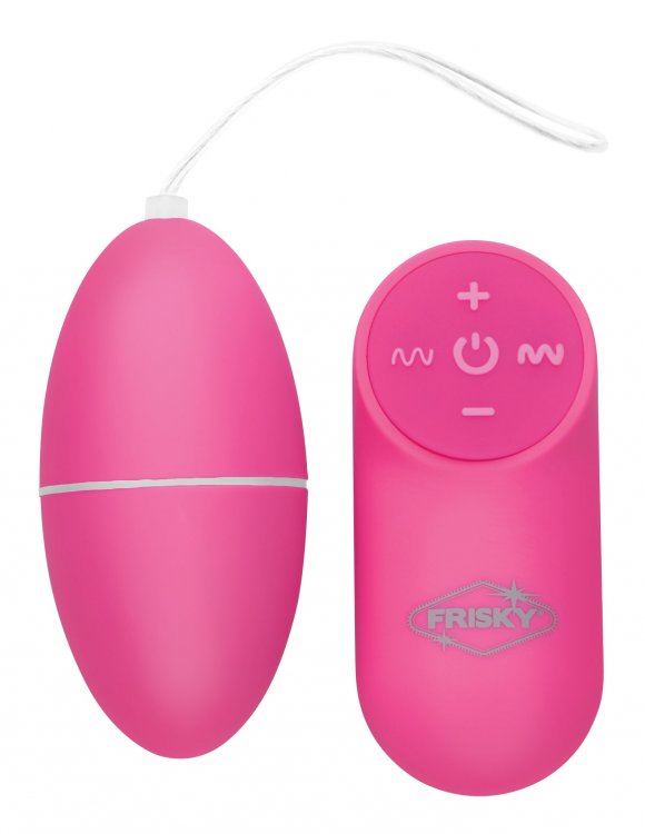 FRISKY SCRAMBLER 28X VIBRATING EGG W/ REMOTE PINK