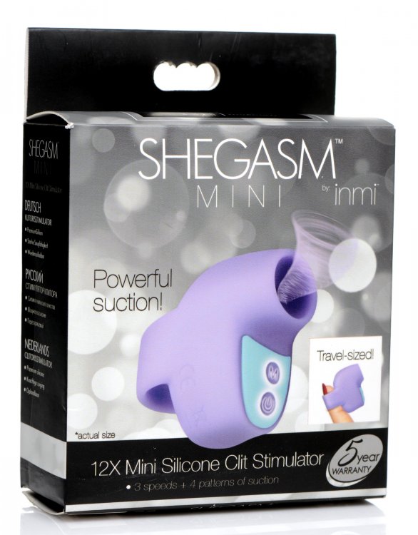 INMI SHEGASM MINI 12X CLIT STIMULATOR PURPLE