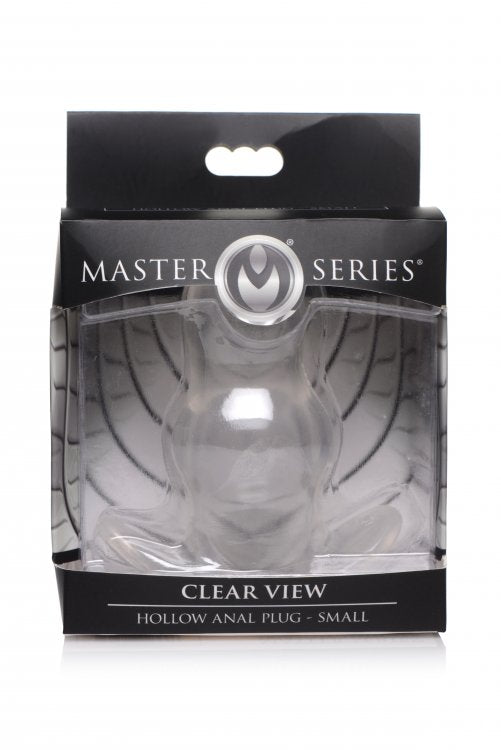MASTER SERIES CLEAR VIEW HOLLOW ANAL PLUG SMALL
