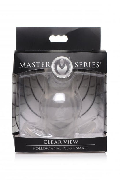 MASTER SERIES CLEAR VIEW HOLLOW ANAL PLUG SMALL
