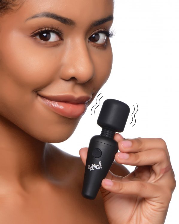 BANG! 10X VIBRATING MINI WAND BLACK