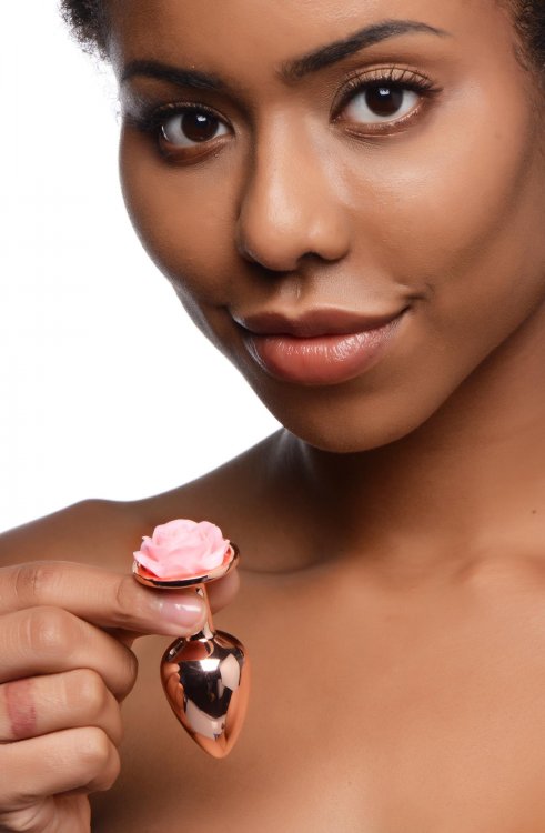 BOOTY SPARKS PINK ROSE GOLD SMALL ANAL PLUG