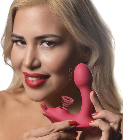 SHEGASM BUTTERFLY TEASE 10X CLIT SUCTION STIM W/ REMOTE