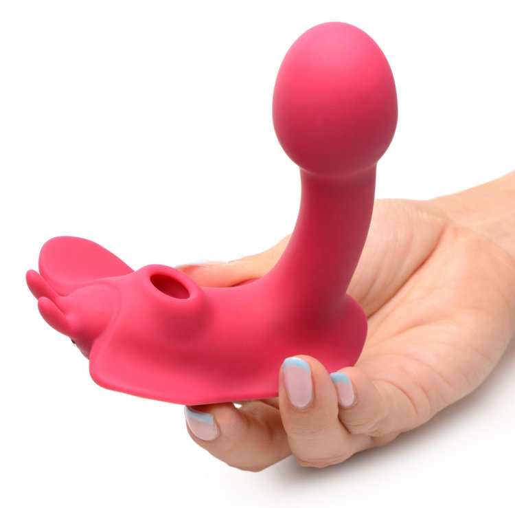 SHEGASM BUTTERFLY TEASE 10X CLIT SUCTION STIM W/ REMOTE