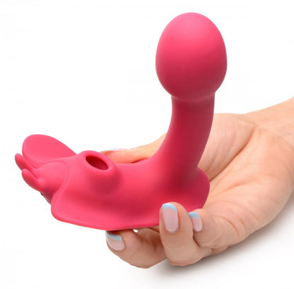 SHEGASM BUTTERFLY TEASE 10X CLIT SUCTION STIM W/ REMOTE