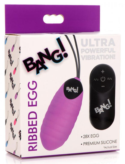 BANG! SWIRL SILICONE EGG PURPLE