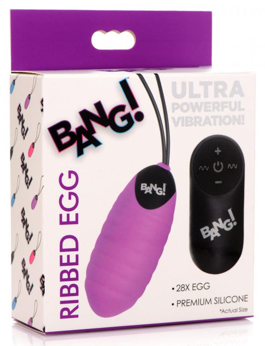 BANG! SWIRL SILICONE EGG PURPLE