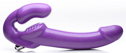STRAP U 7X REVOLVER THICK VIBRATING STRAPLESS STRAP-ON PURPLE
