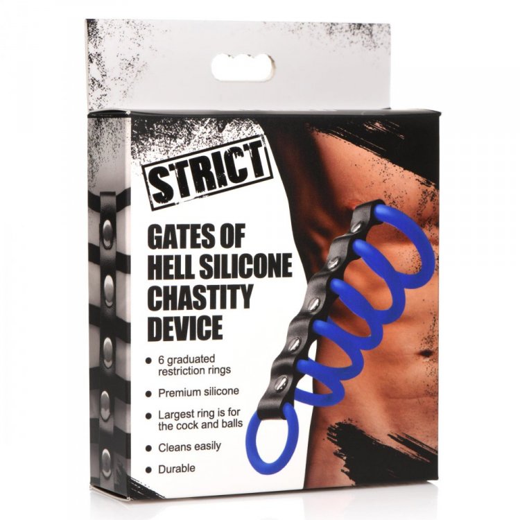 STRICT GATES OF HELL SILICONE CHASTITY DEVICE