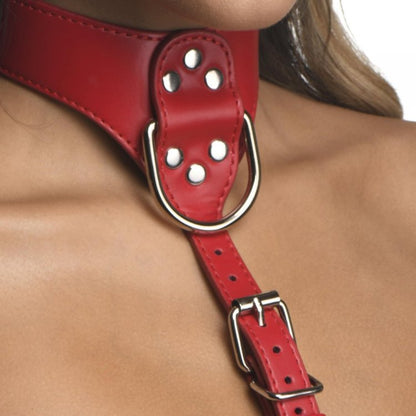 STRICT FEMALE CHEST HARNESS M/L RED
