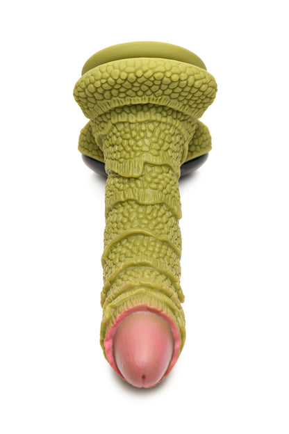 CREATURE COCKS SWAMP MONSTER GREEN SCALY SILICONE DILDO