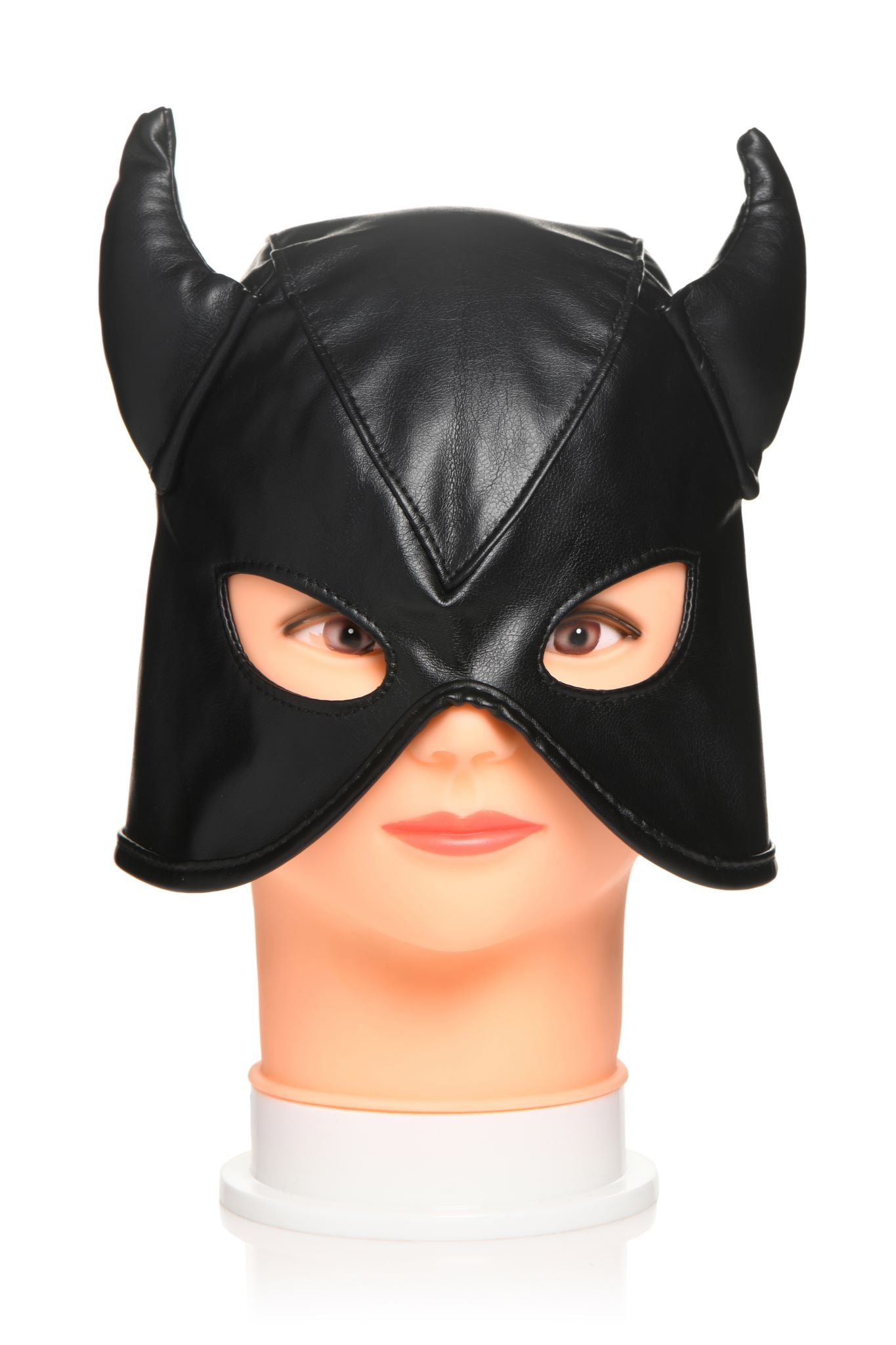 MASTER SERIES DUNGEON DEMON BONDAGE HOOD W/ HORNS