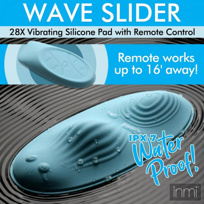 INMI WAVE SLIDER 28X VIBRATING SILICONE PAD W/ REMOTE