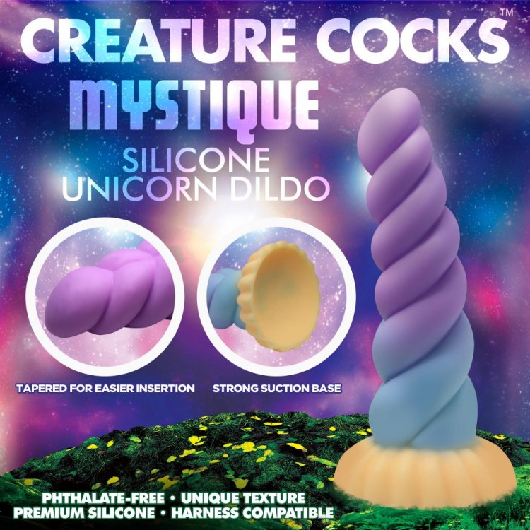 CREATURE COCKS MYSTIQUE UNICORN SILICONE DILDO