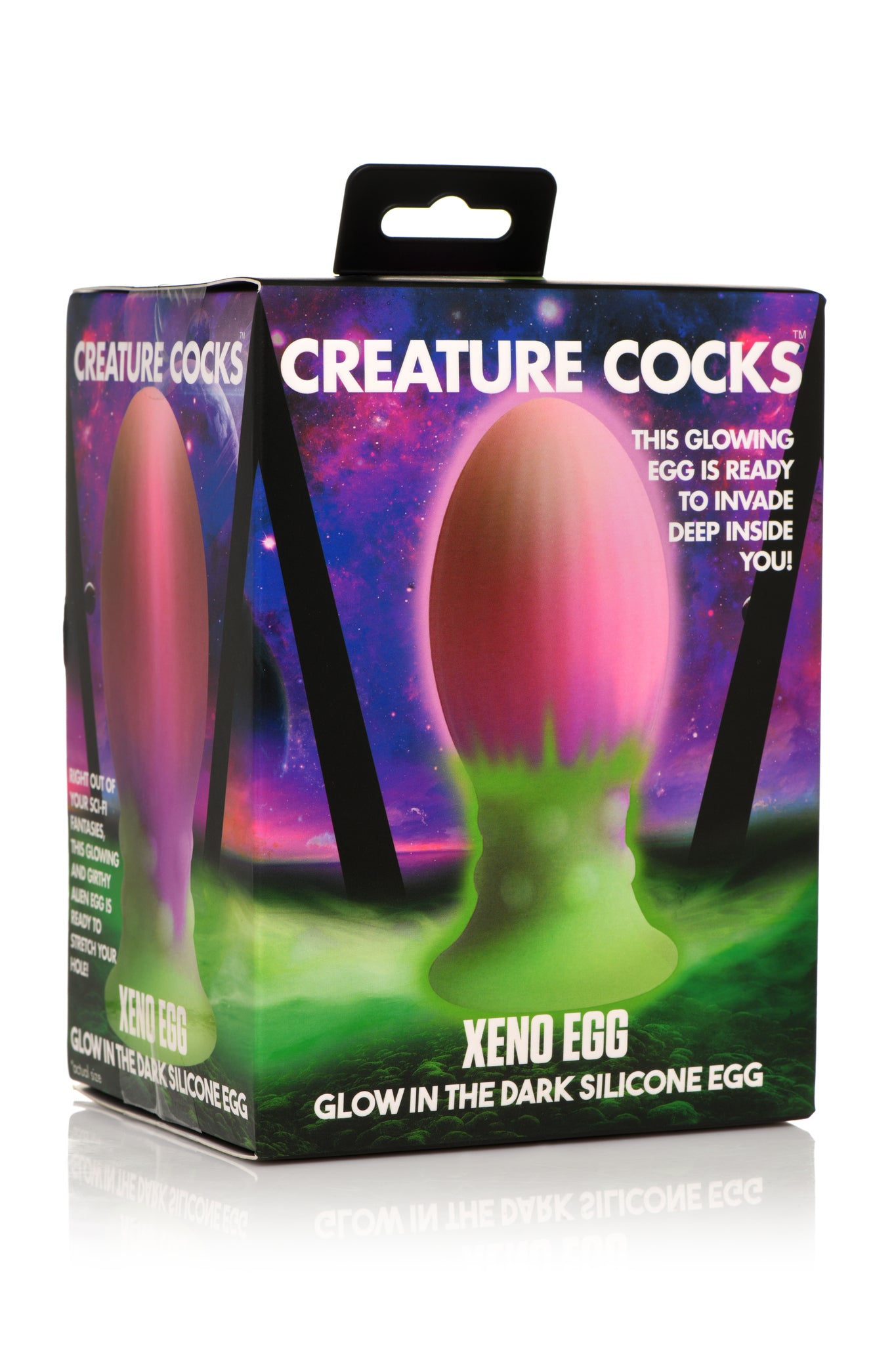 CREATURE COCKS XENO EGG GLOW IN THE DARK SILICONE EGG