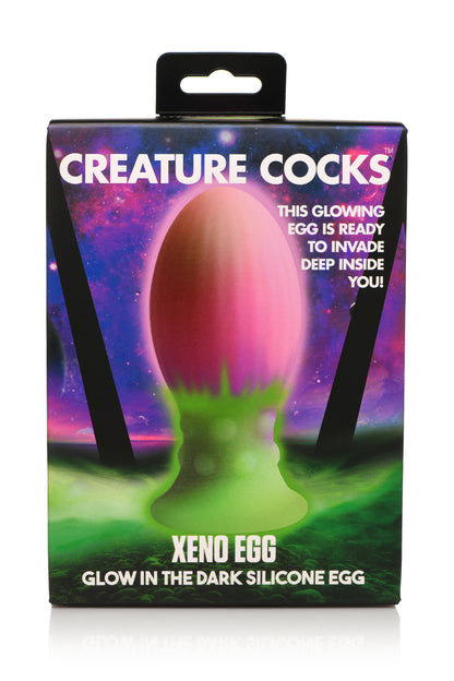 CREATURE COCKS XENO EGG GLOW IN THE DARK SILICONE EGG
