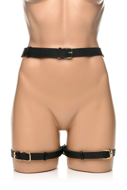 STRICT BONDAGE HARNESS W/ BOWS BLACK M/L