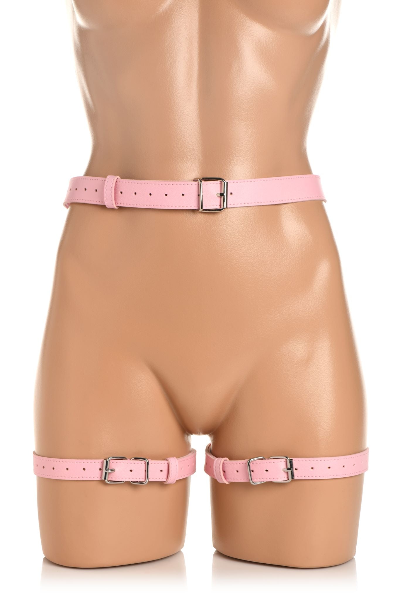 STRICT BONDAGE HARNESS W/ BOWS PINK XL/2XL