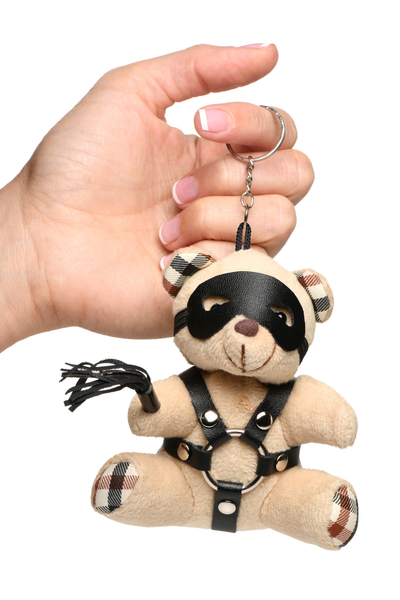 MASTER SERIES BDSM TEDDY BEAR KEYCHAIN