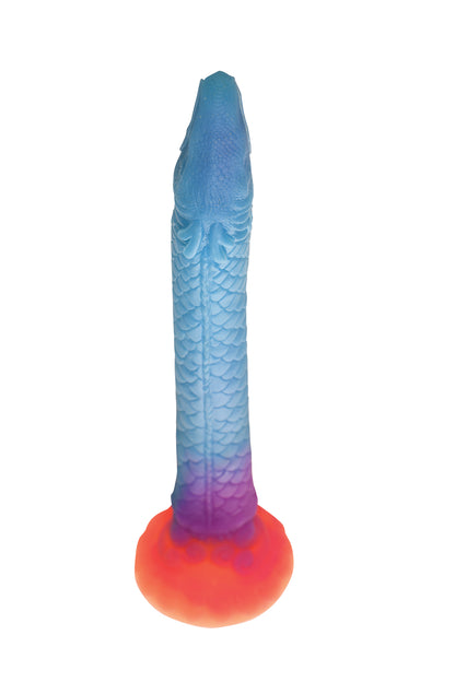 CREATURE COCKS MAKARA GLOW IN THE DARK SILICONE SNAKE DILDO