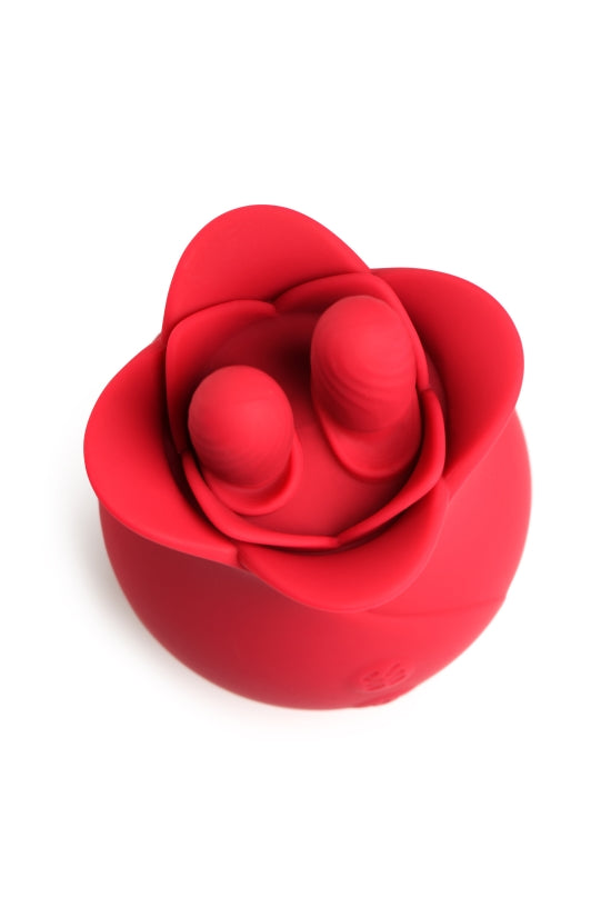 BLOOMGASM THE ROSE FONDLE 10X MASSAGING ROSE CLIT STIMULATOR
