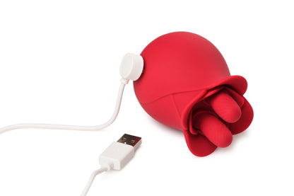 BLOOMGASM THE ROSE FONDLE 10X MASSAGING ROSE CLIT STIMULATOR