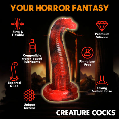 CREATURE COCKS KING COBRA SILICONE DILDO