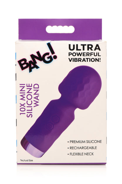 BANG! 10X MINI SILICONE WAND PURPLE