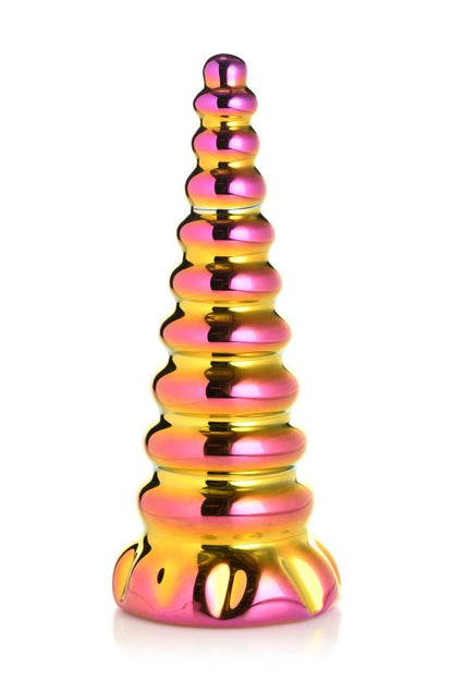 CREATURE COCKS TWILIGHT RAINBOW GLASS DILDO