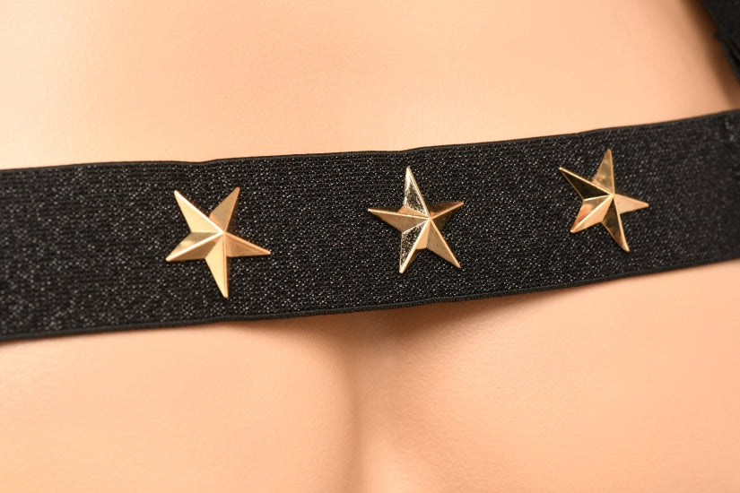 MASTER SERIES ELASTIC CHEST HARNESS W/ ARM BANDS S/M