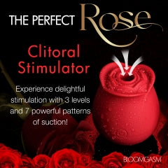 BLOOMGASM THE PERFECT ROSE CLIT STIMULATOR RED