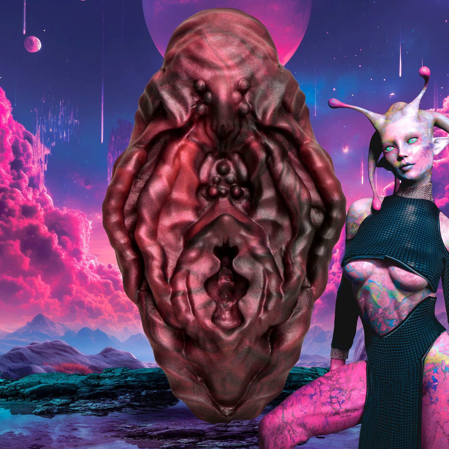 CREATURE COCKS XENO PUSSY VULVA SILICONE GRINDER