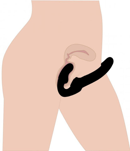 STRAP U REVOLVER STRAPLESS STRAP ON DILDO BLACK