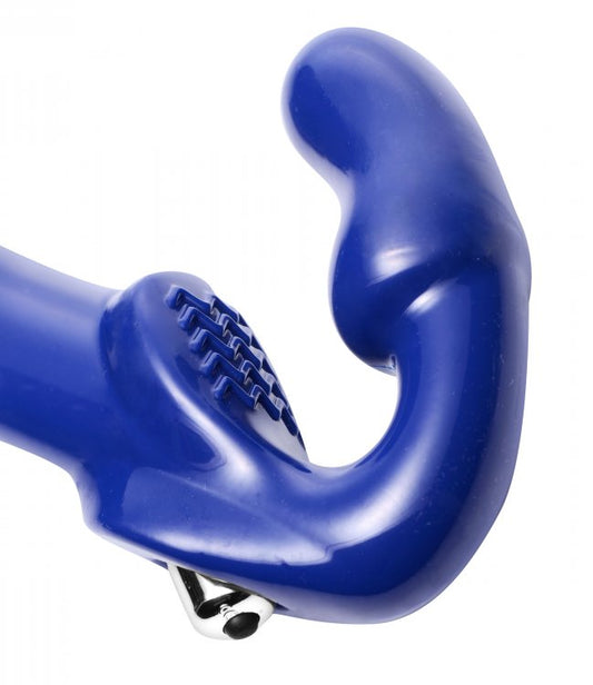 STRAP U REVOLVER STRAPLESS STRAP ON DILDO BLUE